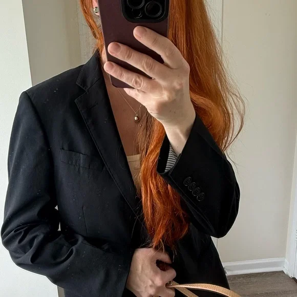 Uniqlo 100% wool Black Blazer Jacket- Exellent for size S-M - Picture 7 of 10